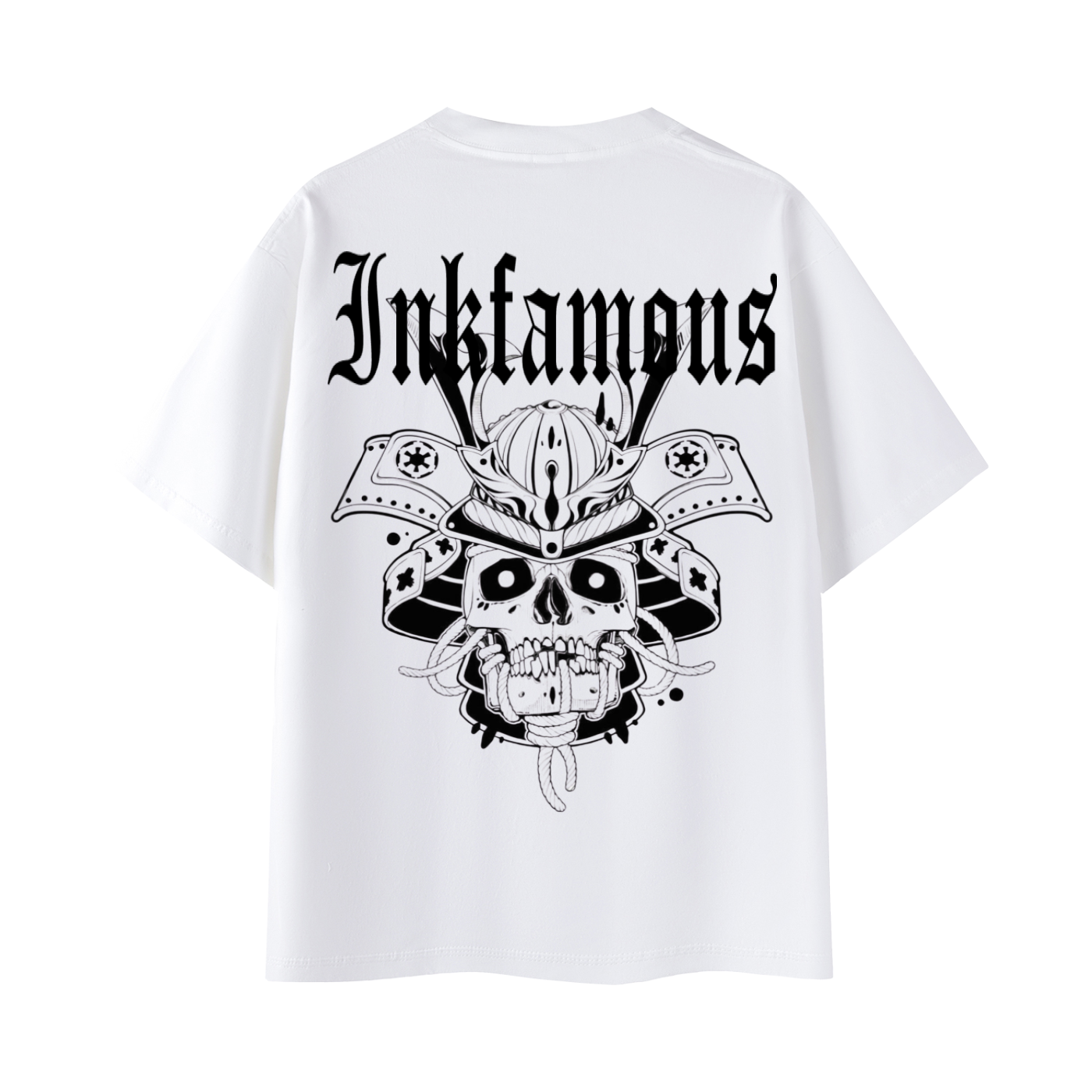 Inkfamous Trad Logo Warrior White T