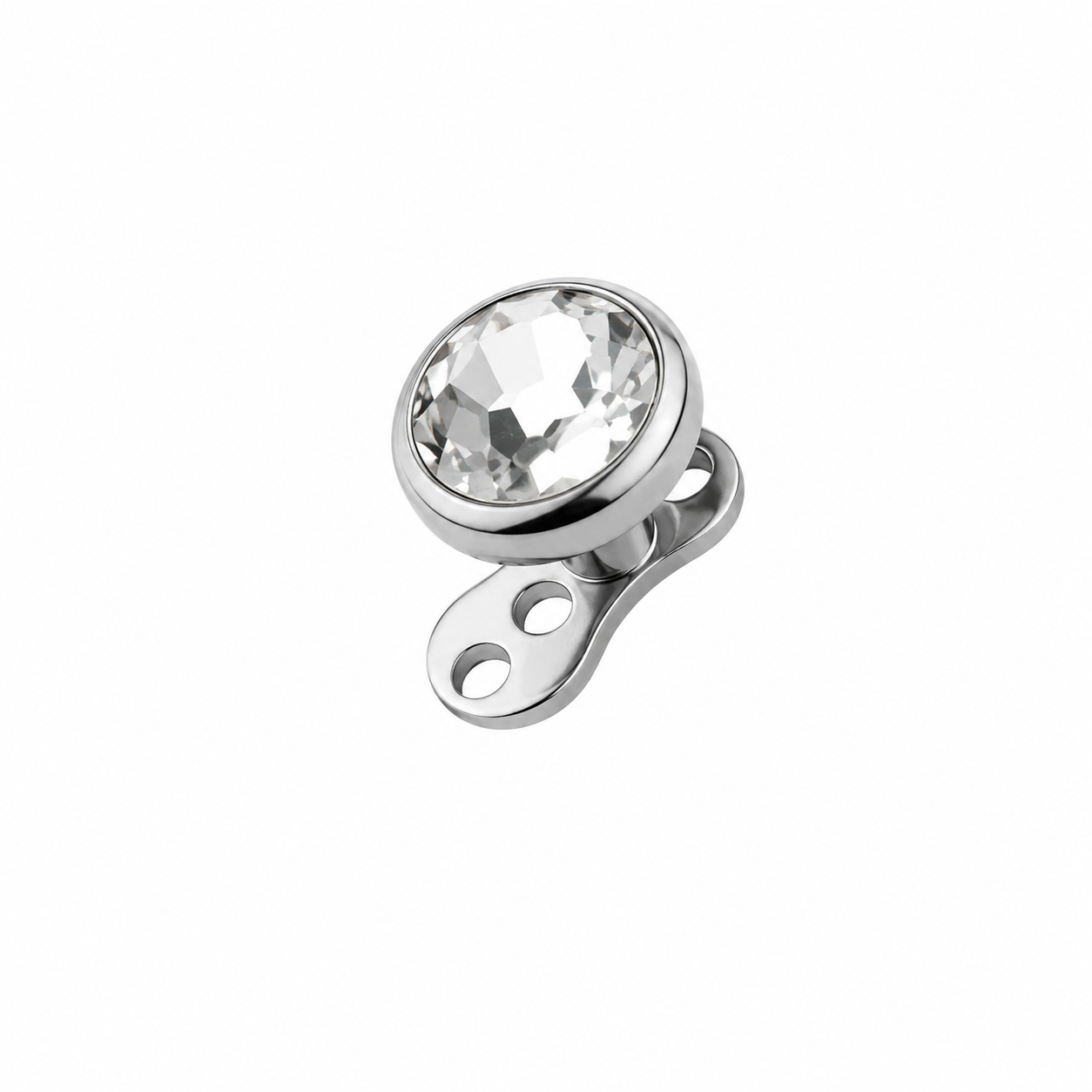 Titanium Flat Gem Dermal