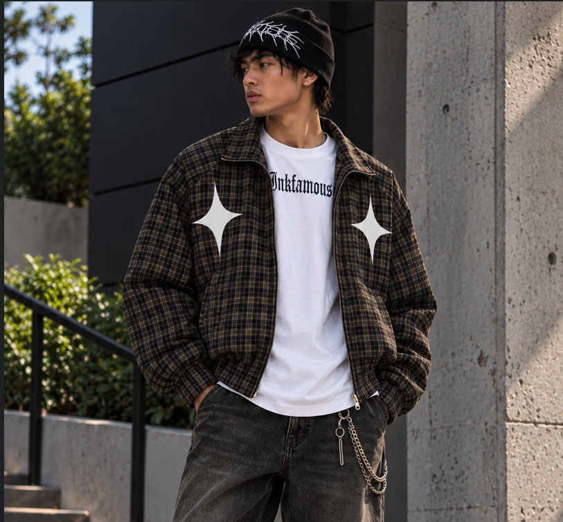 Inkfamous Plaid Star Jacket