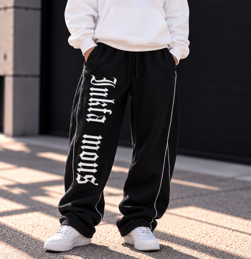 Inkfamous Star Barrel Leg Sweatpants