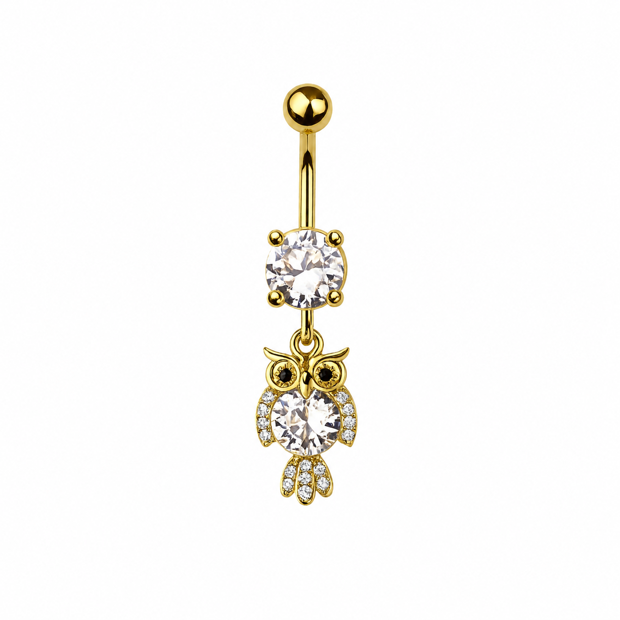 Enchanted Owl Belly Button Ring