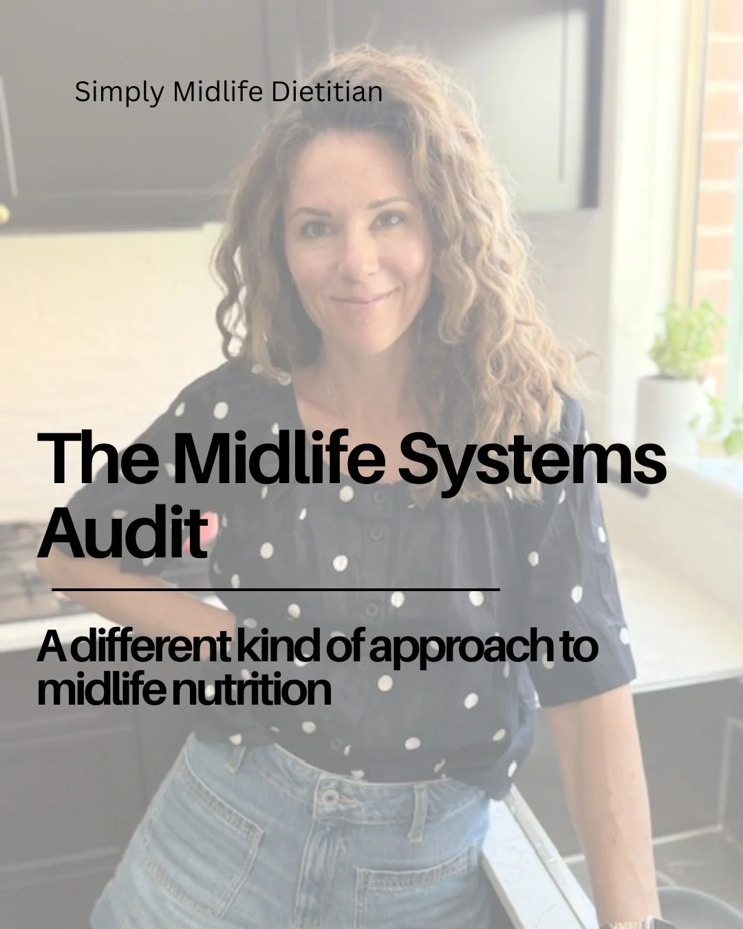 I created the Midlife Systems Audit to connect the dots in midlife and surface the best solutions to your concerns. Whether that&rsquo;s more education, support with meal planning, tools to build easier meals, permission to be &ldquo;good enough&rdqu