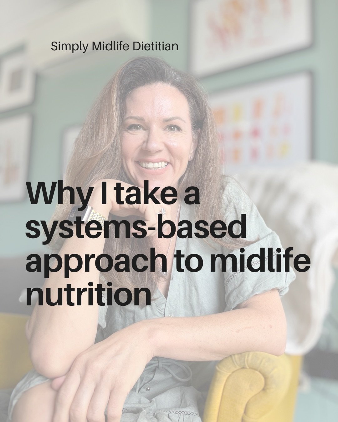 You will hear me talking endlessly about the need for a systems-based approach to nutrition in midlife. This is why. 

Without zooming out, asking the right questions and understanding you, we can miss the most effective solutions for you. Without th