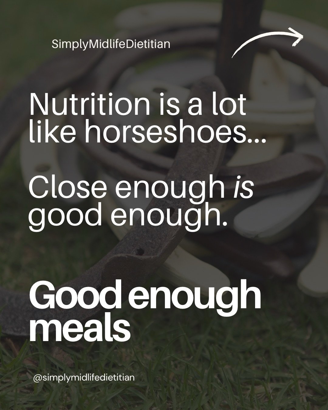 👇👇👇
When it comes to eating, good enough really is good enough. Healthy eating is about patterns over time and not one single meal - so one meal can&rsquo;t &ldquo;undo&rdquo; a healthy week. 

In fact, every food has its place in your diet. Some 