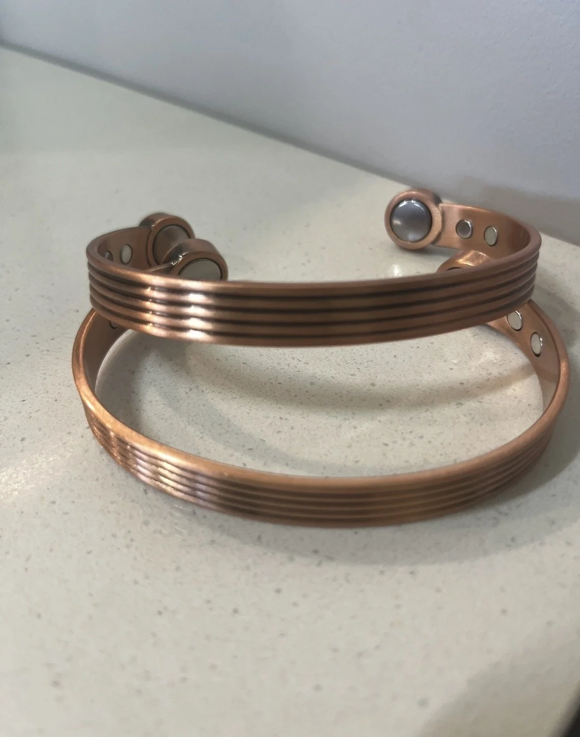 Balanced Ribbed Copper Band