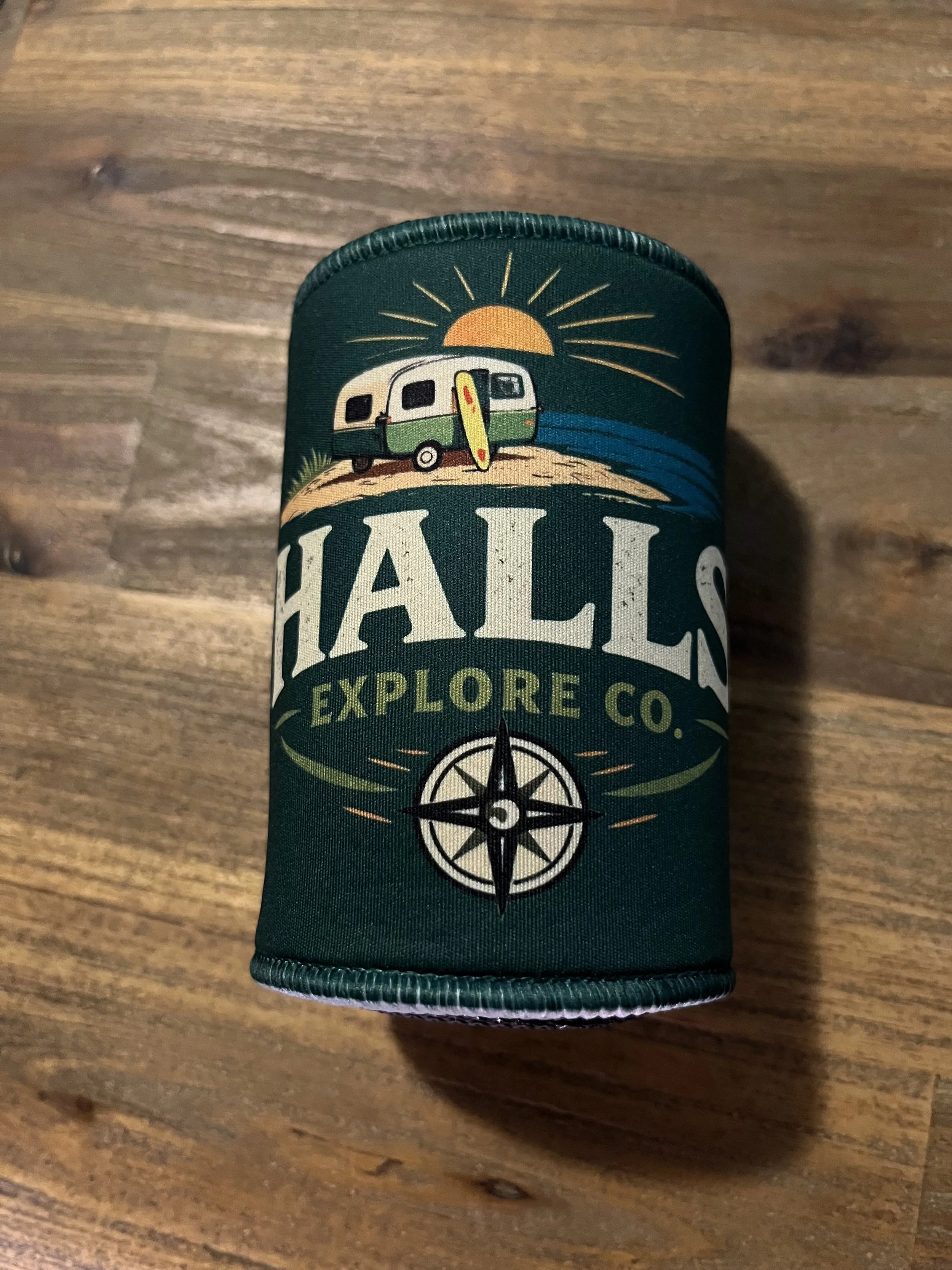 Halls Stubby holder - Green