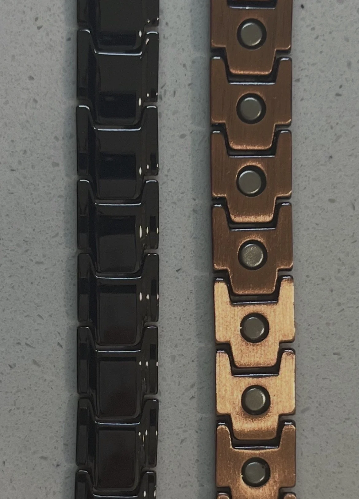 Black & Copper Link Band