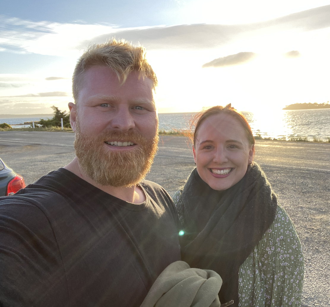 Beach with sunset