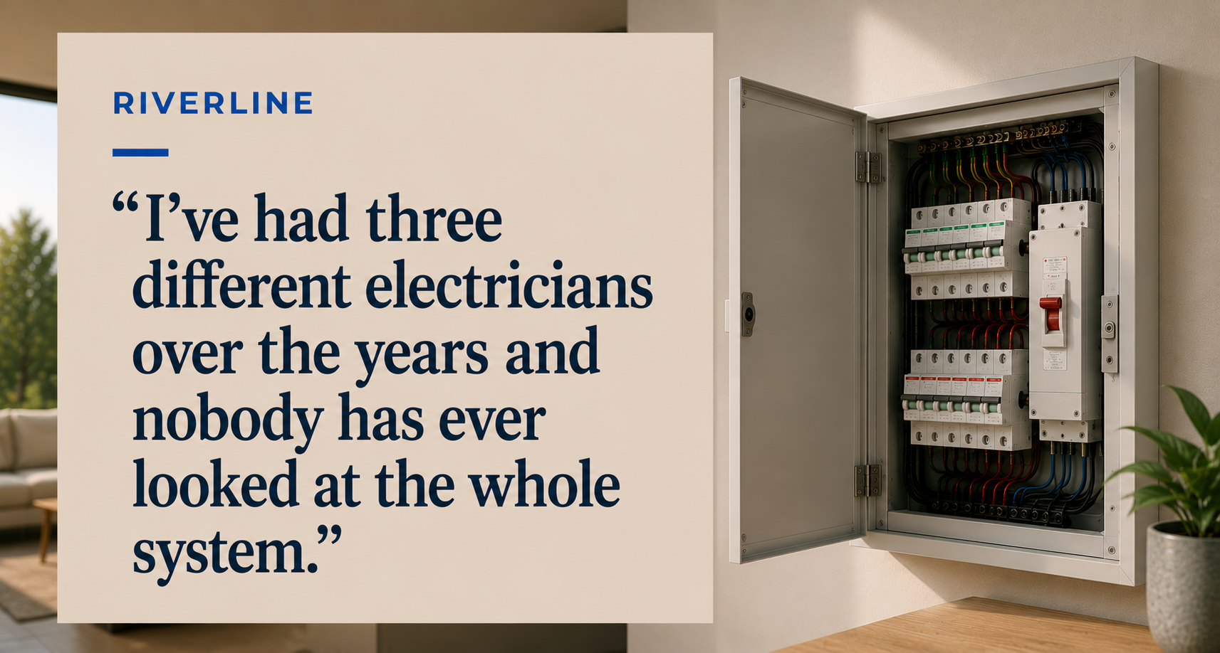 I've Had Three Different Electricians Over the Years and Nobody Has Ever Looked at the Whole System.