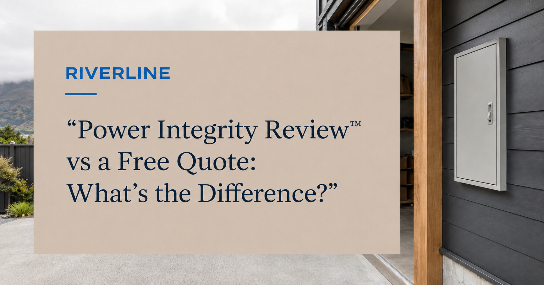 Power Integrity Review™ vs a Free Quote: What’s the Difference?