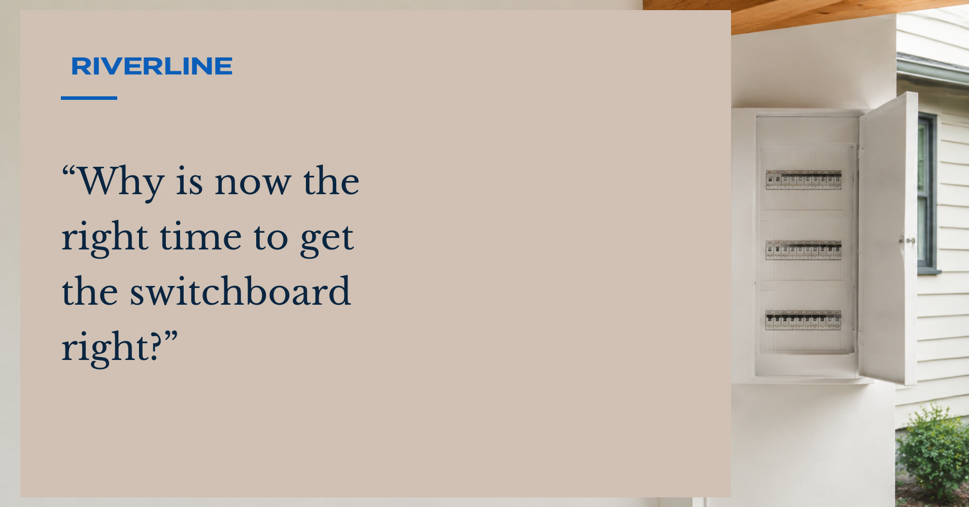 Why is now the right time to get the switchboard right?