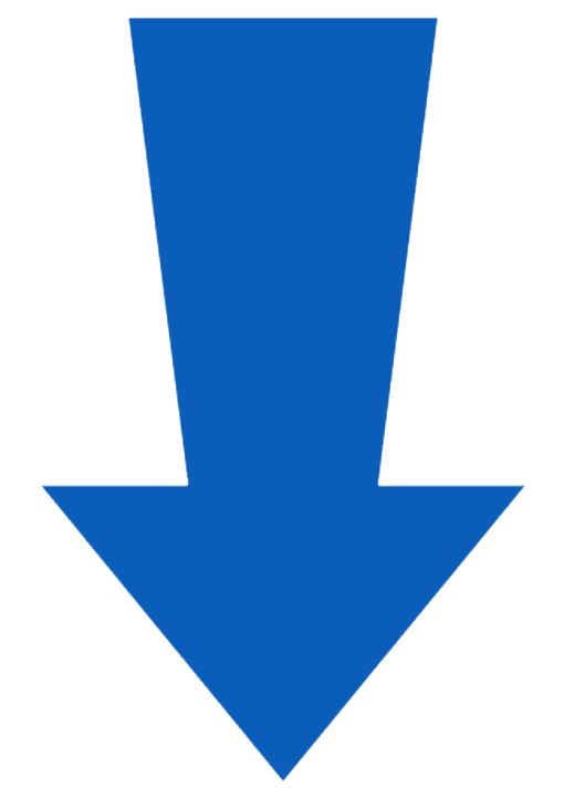 Large blue downward-pointing arrow