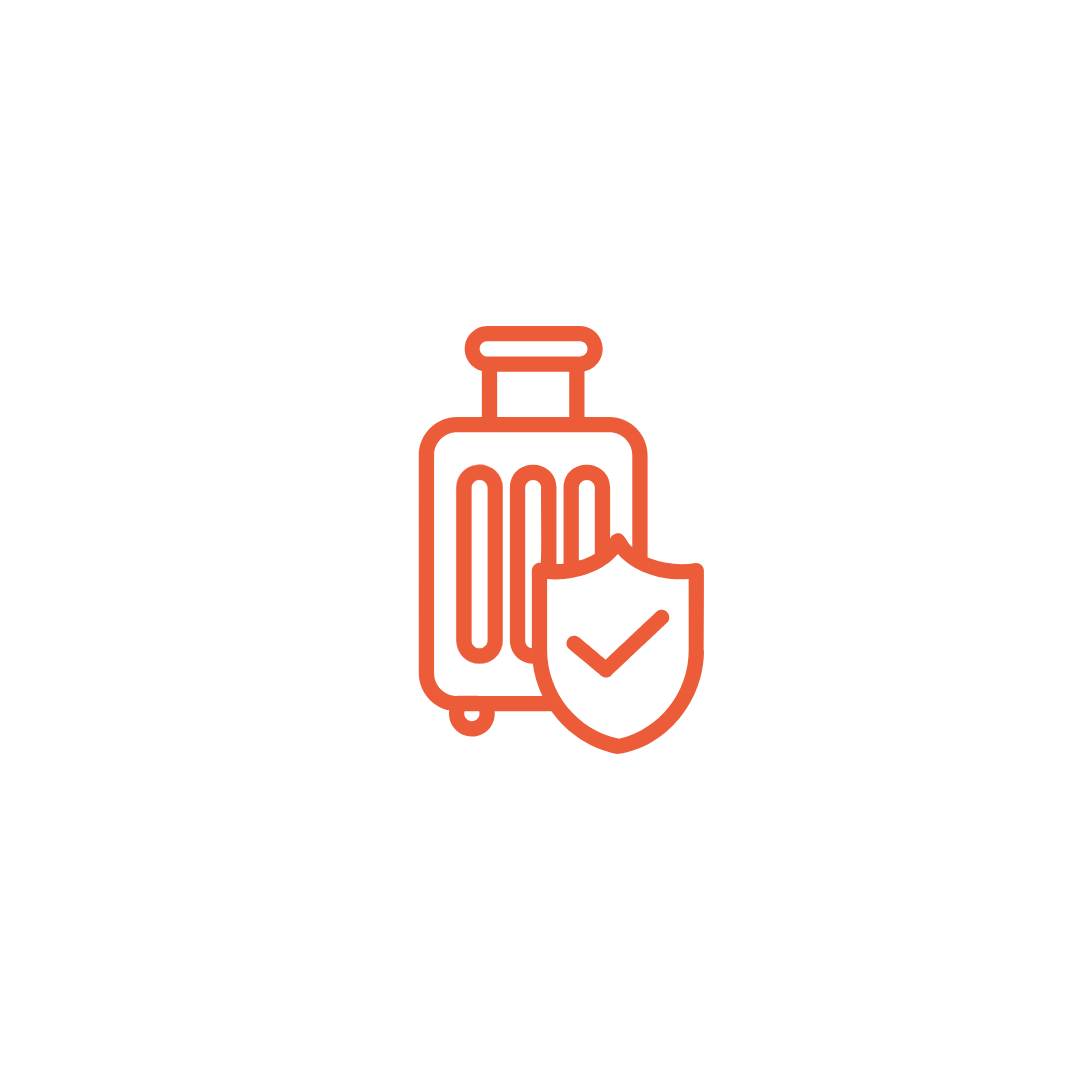 Hand sanitizer bottle with a shield and checkmark symbol indicating protection or safety.