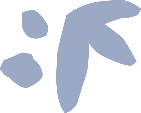 Abstract blue shapes on a black background