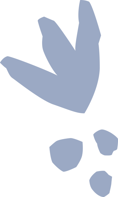 Silhouette of a hand with three objects below it, possibly stones or pebbles