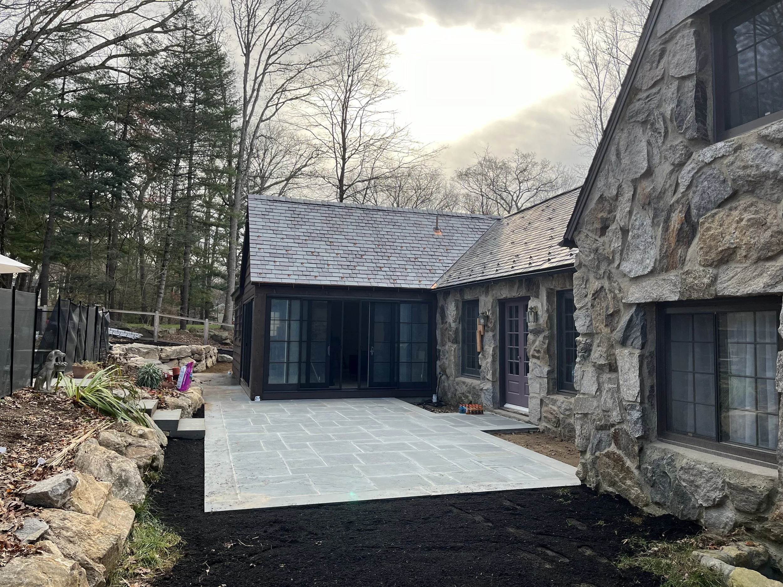 New terrace & landscaping 