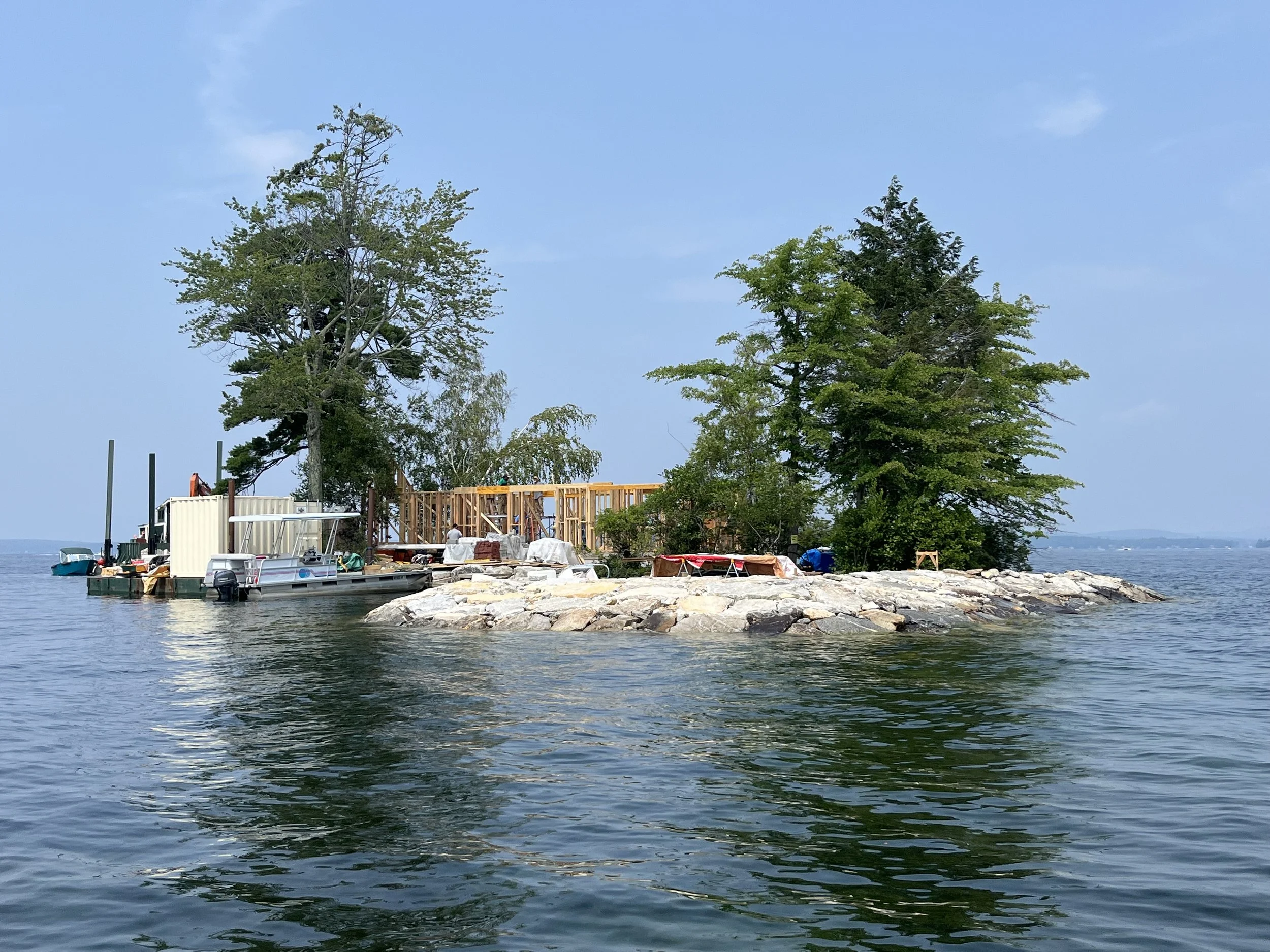 Cottage frame taking shape