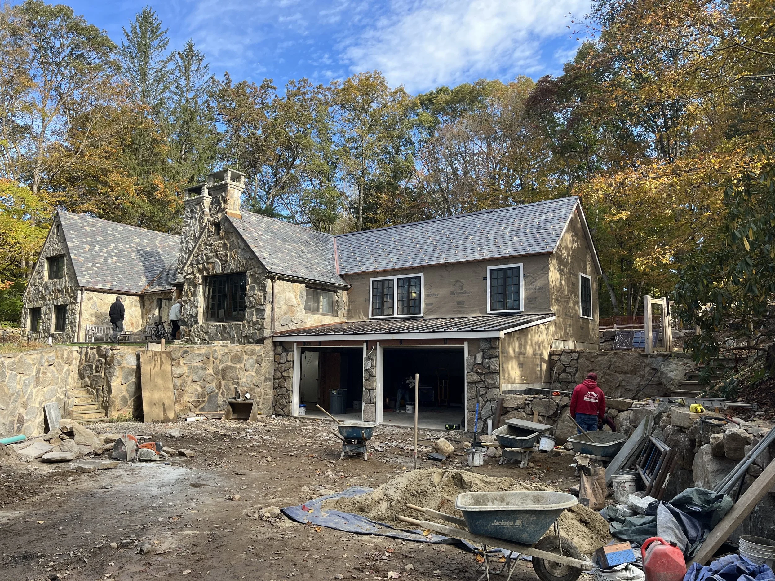 Matching existing stone veneer