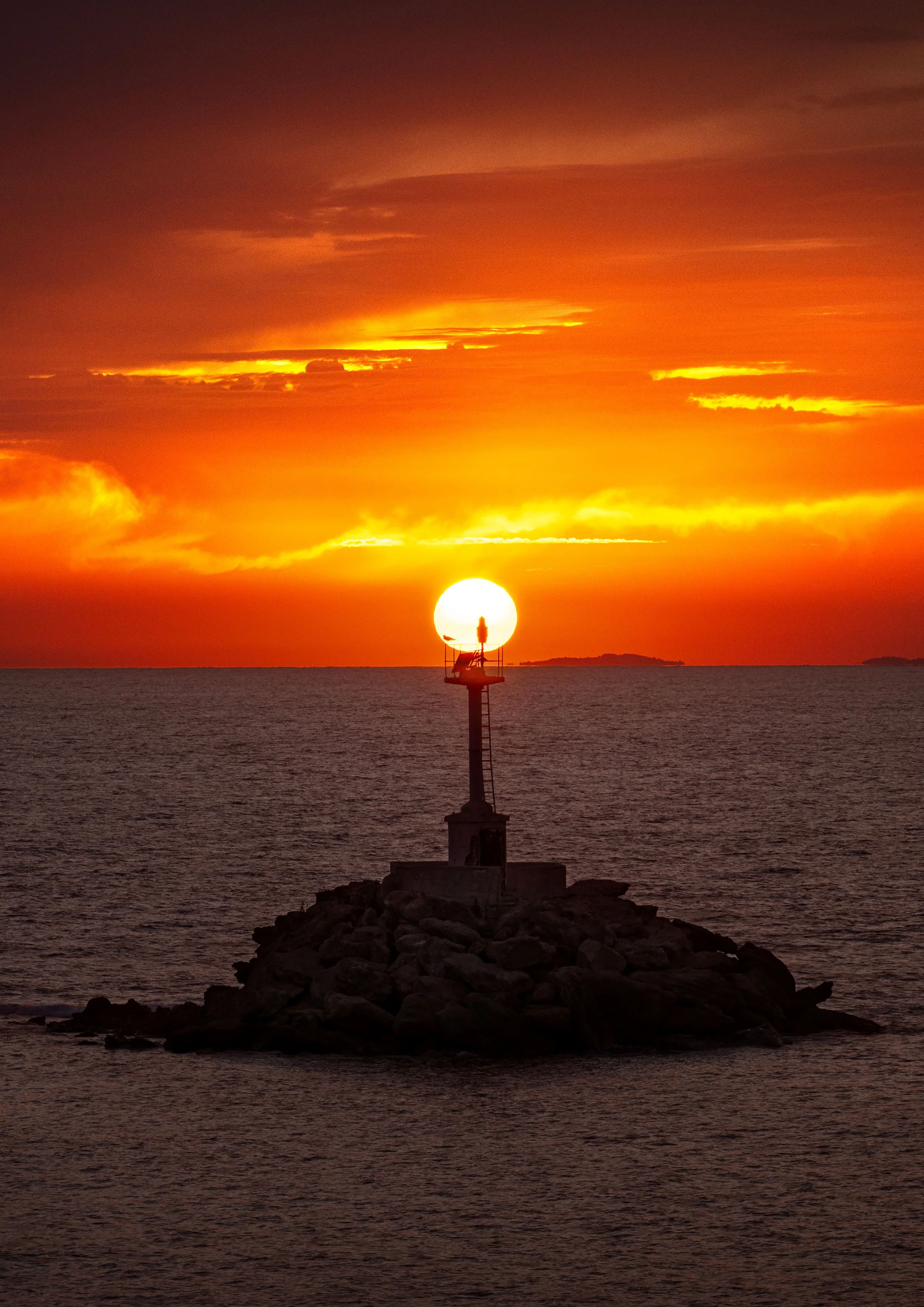 Sunset over Mitikas, Greece