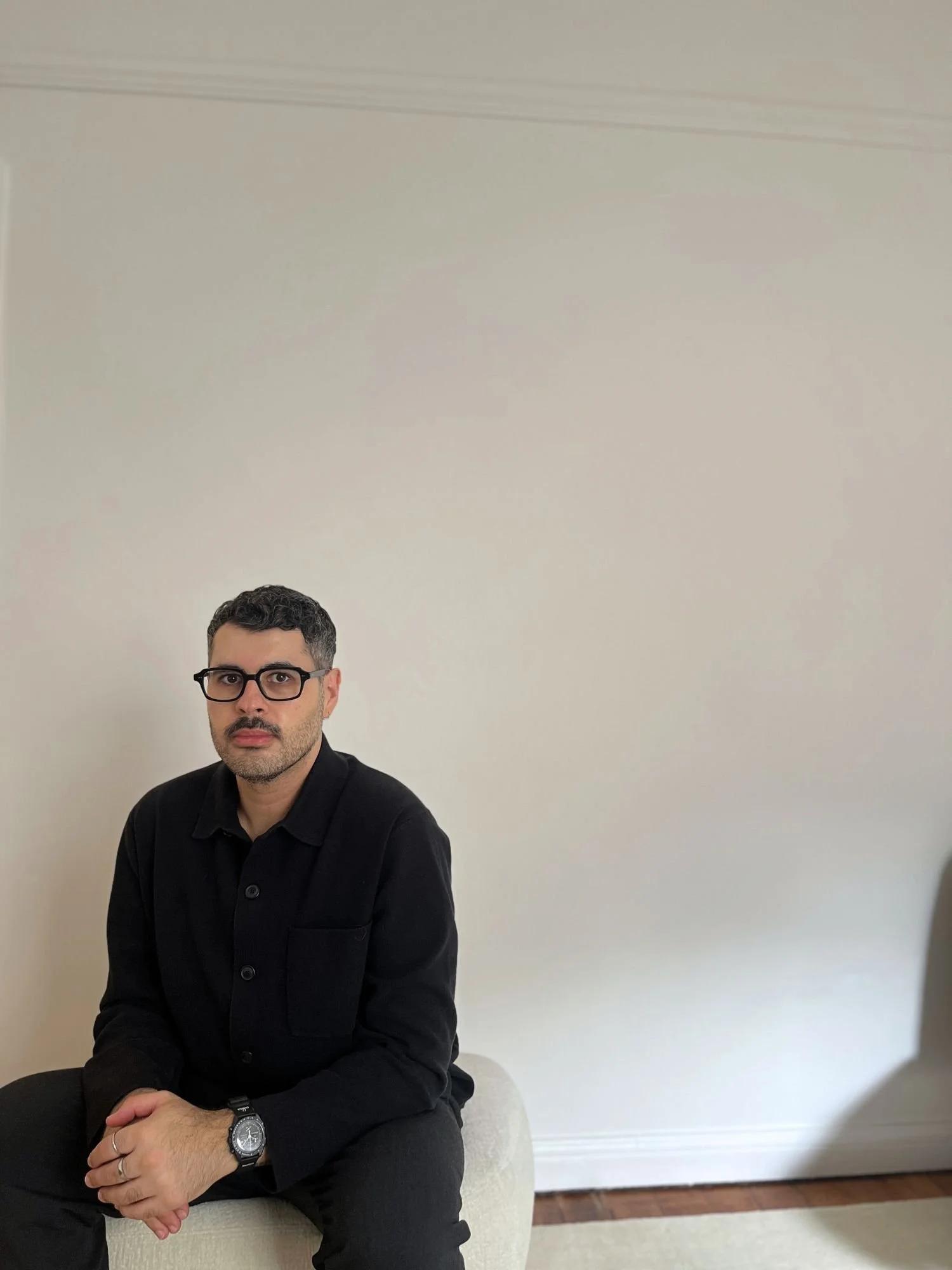 Carlo Yousif Image on ottoman, carlopaul interiors founder