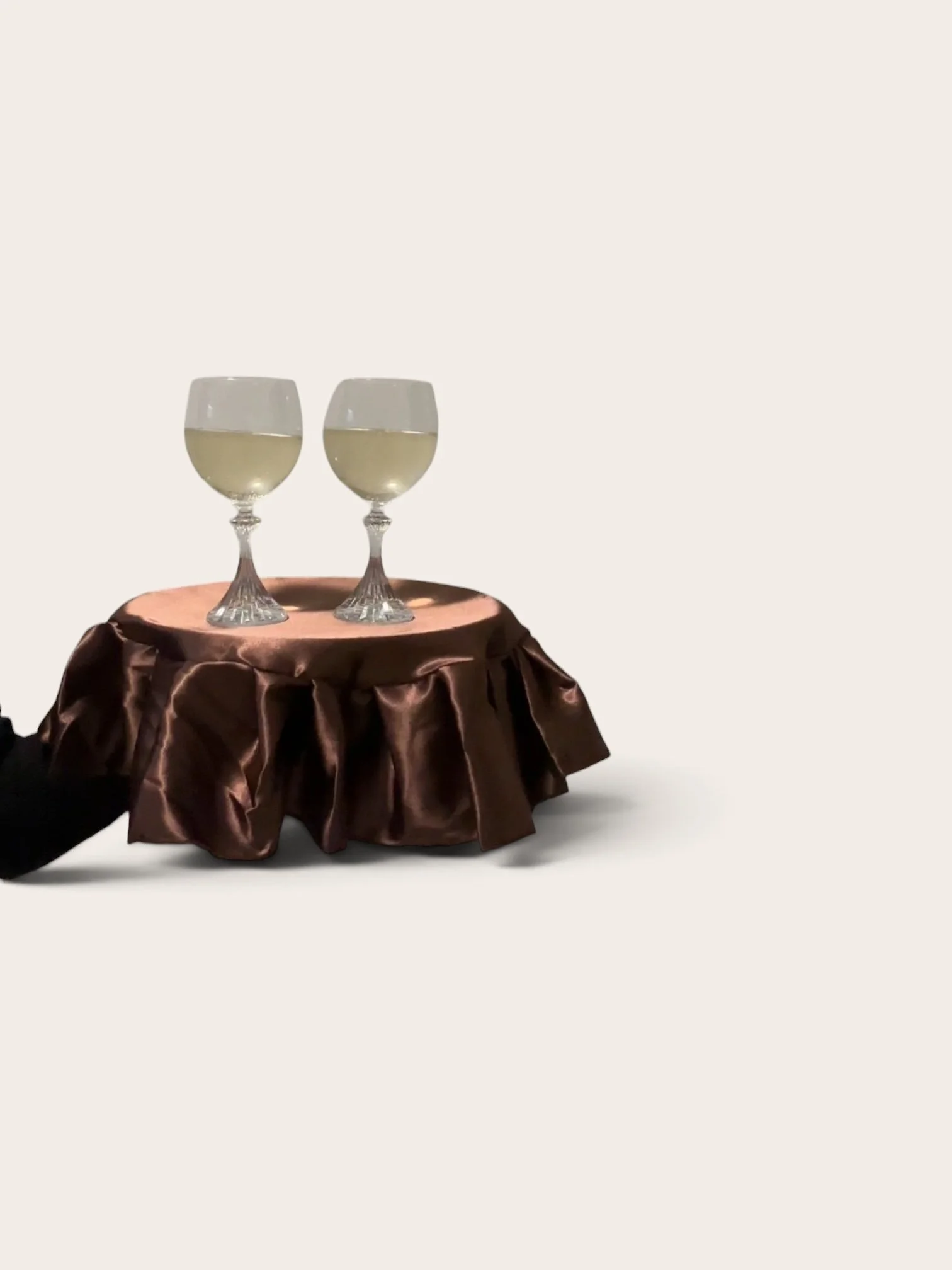 The Cocktail Edit: Pleated Serving Overlays- Chocolate