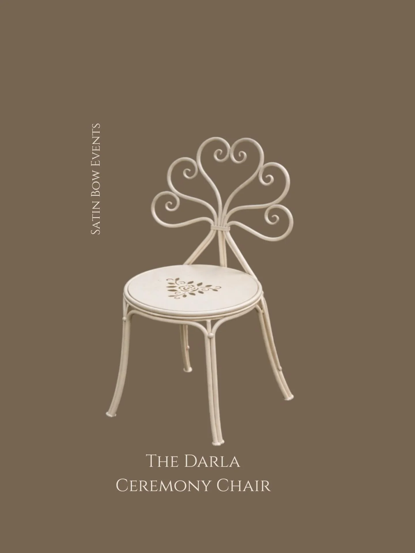 INTRODUCING: The Darla ceremony chairs. Coming April. 
&bull;
&bull;
&bull;
#ceremonychairs #weddingdecor #weddingstyling #weddingidea