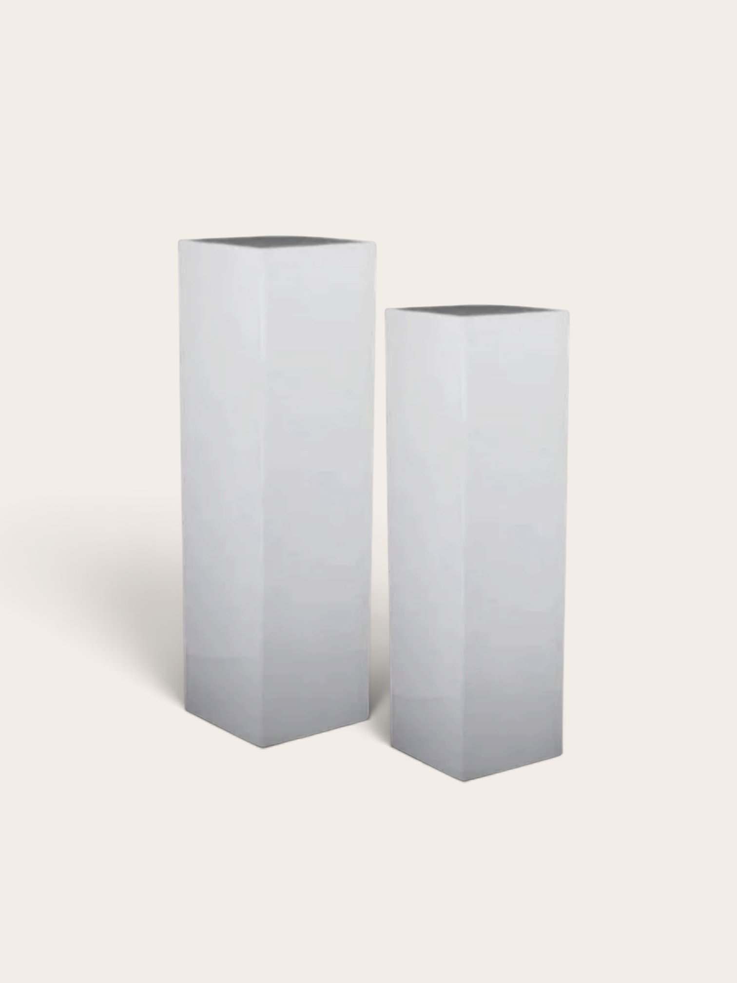 White Plinths