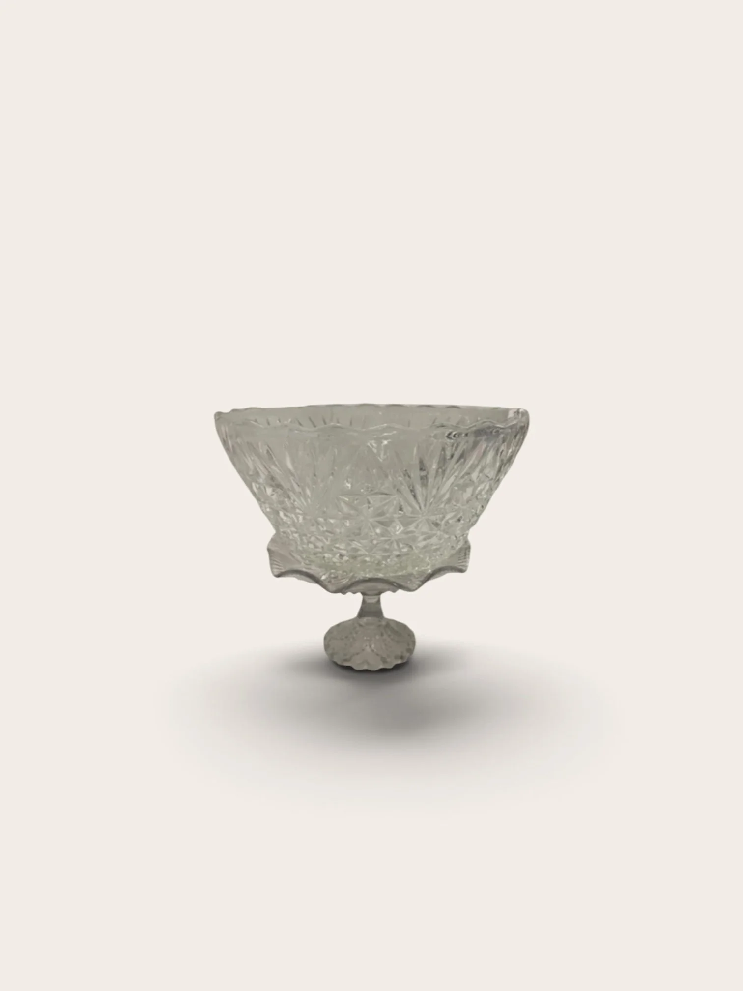 Elevated Crystal Serving Bowl