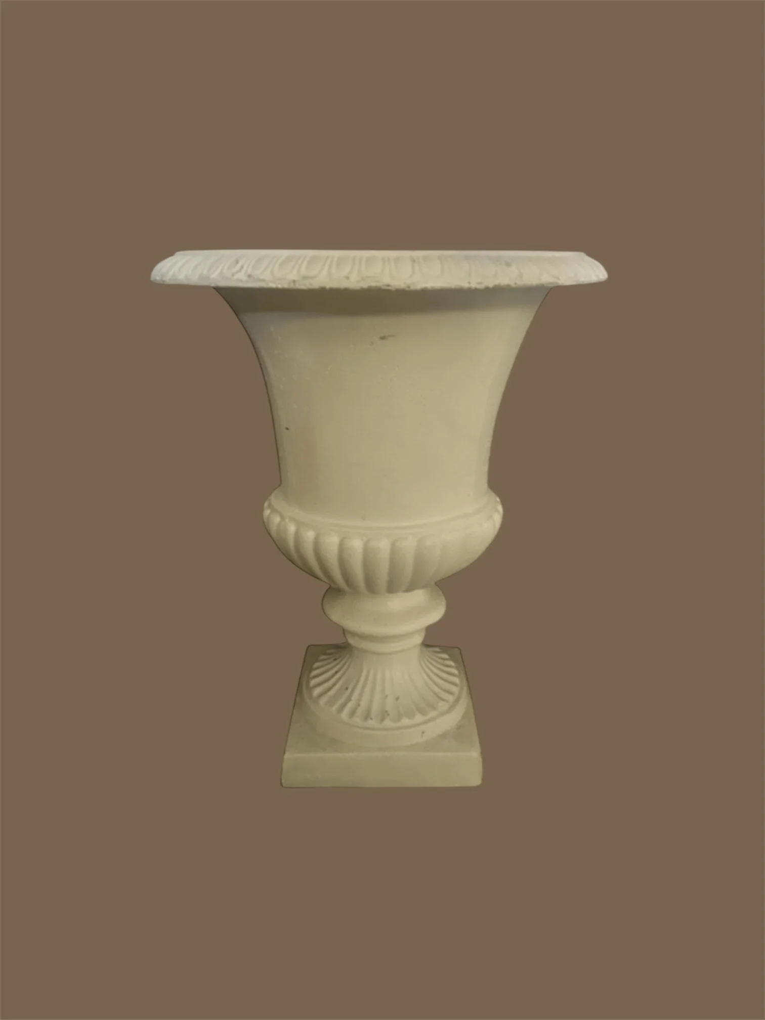 White Tall Urn