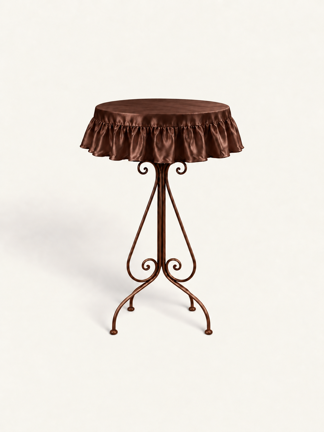 The Cocktail Edit- pleated mini topper- chocolate