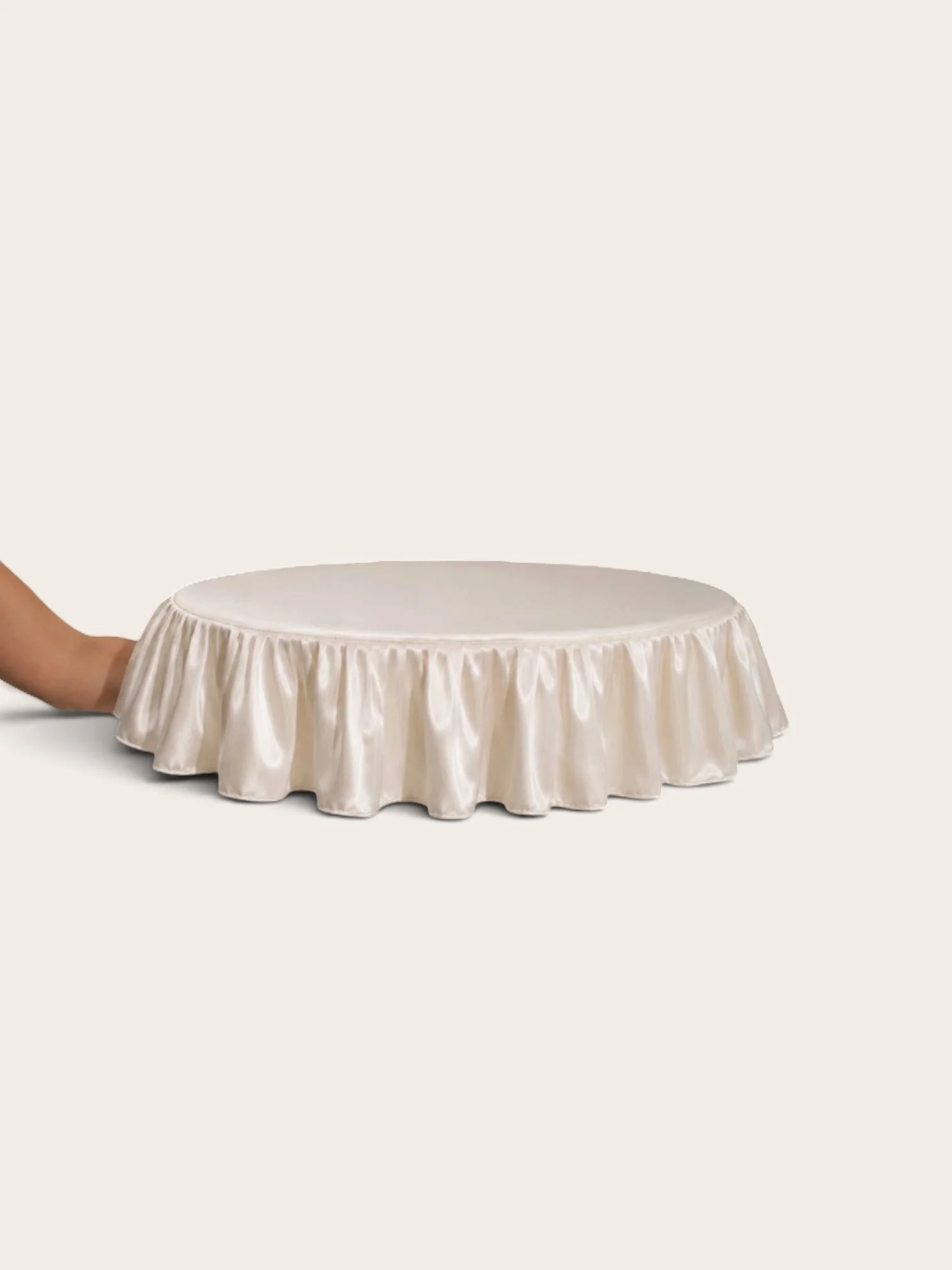 The Cocktail Edit: Pleated Serving Overlays- Ivory