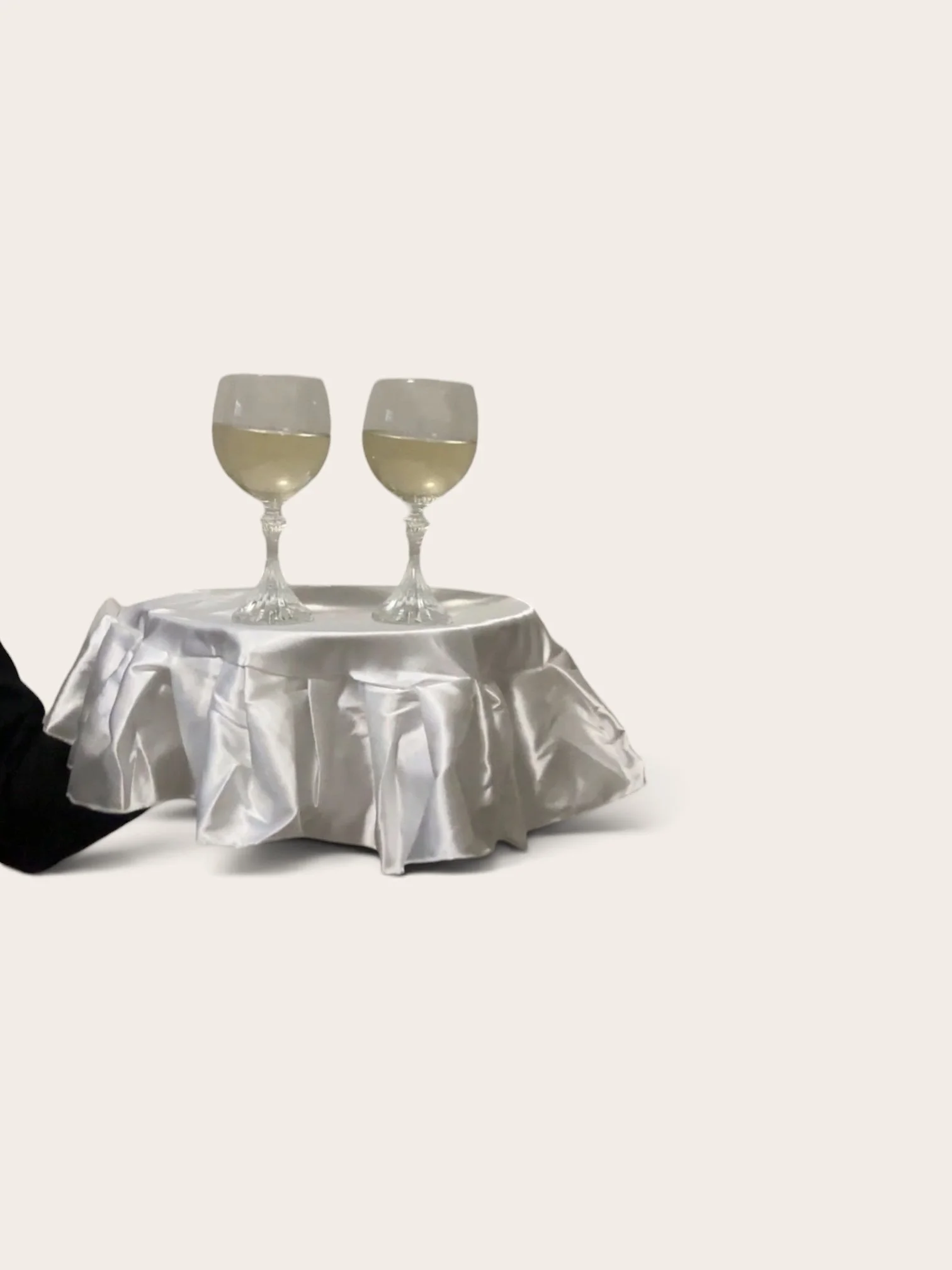 The Cocktail Edit: Pleated Serving Overlays- Ivory