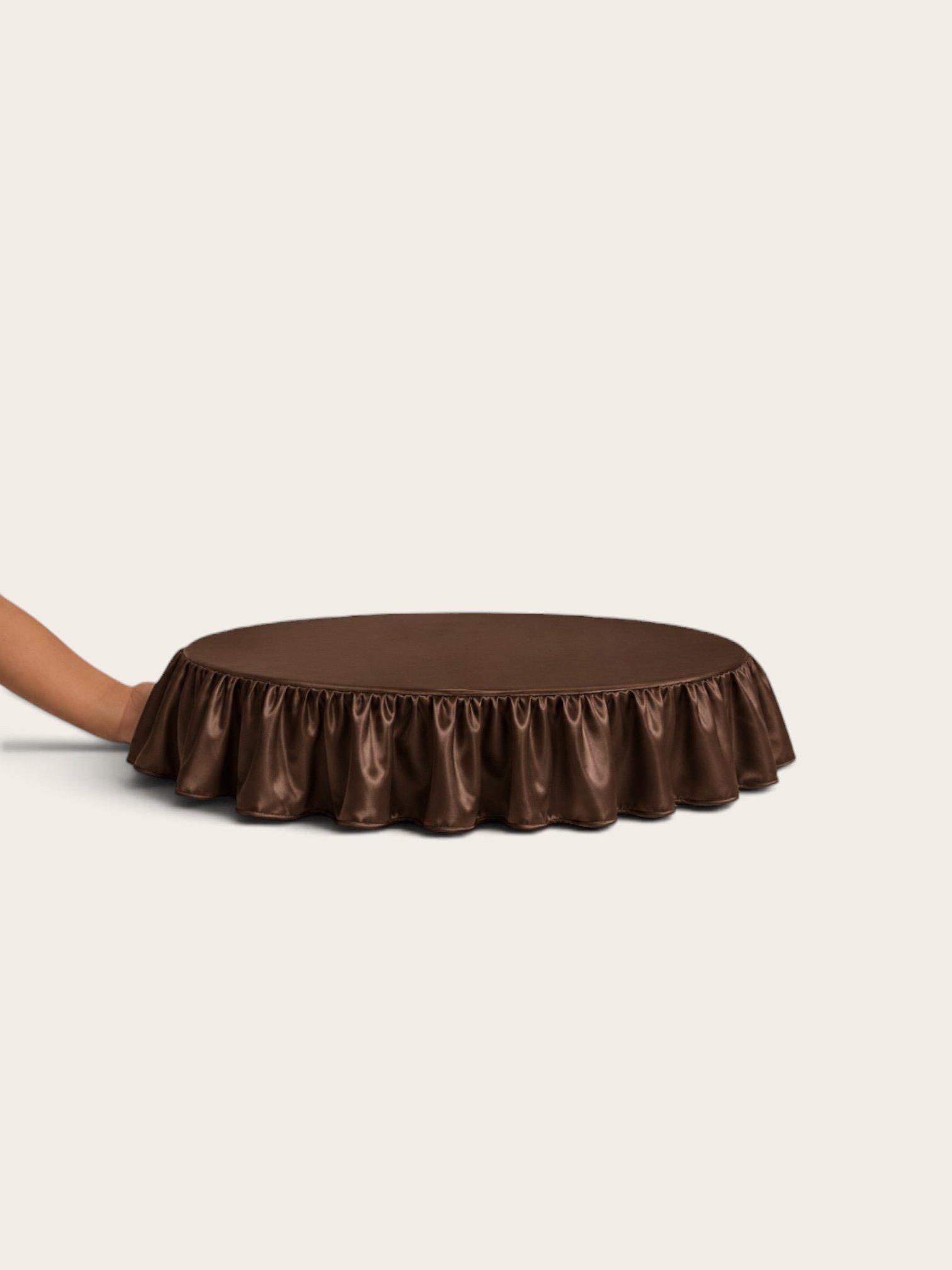 The Cocktail Edit: Pleated Serving Overlays- Chocolate