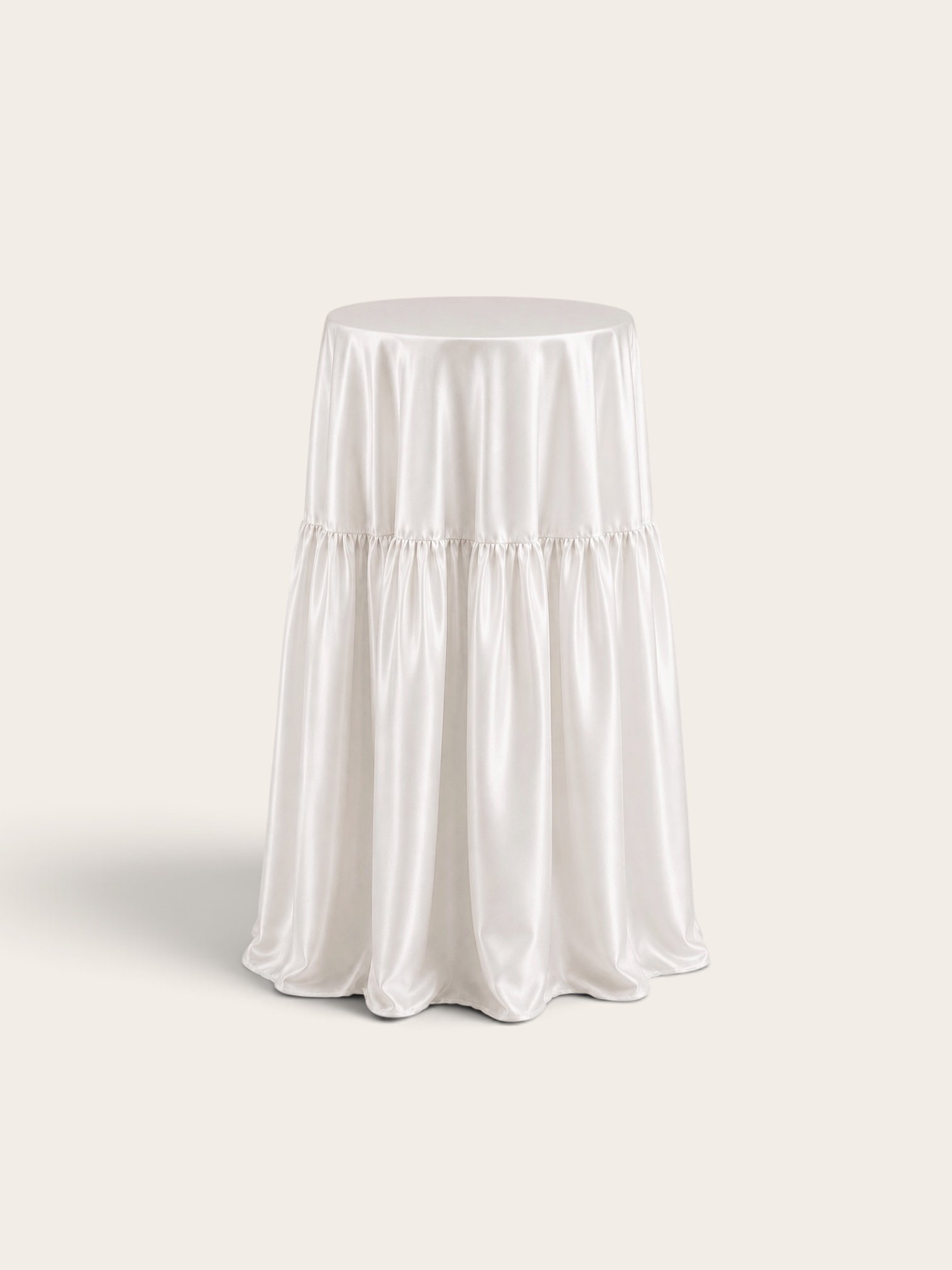 Cocktail Edit: Pleated High Bar- Ivory