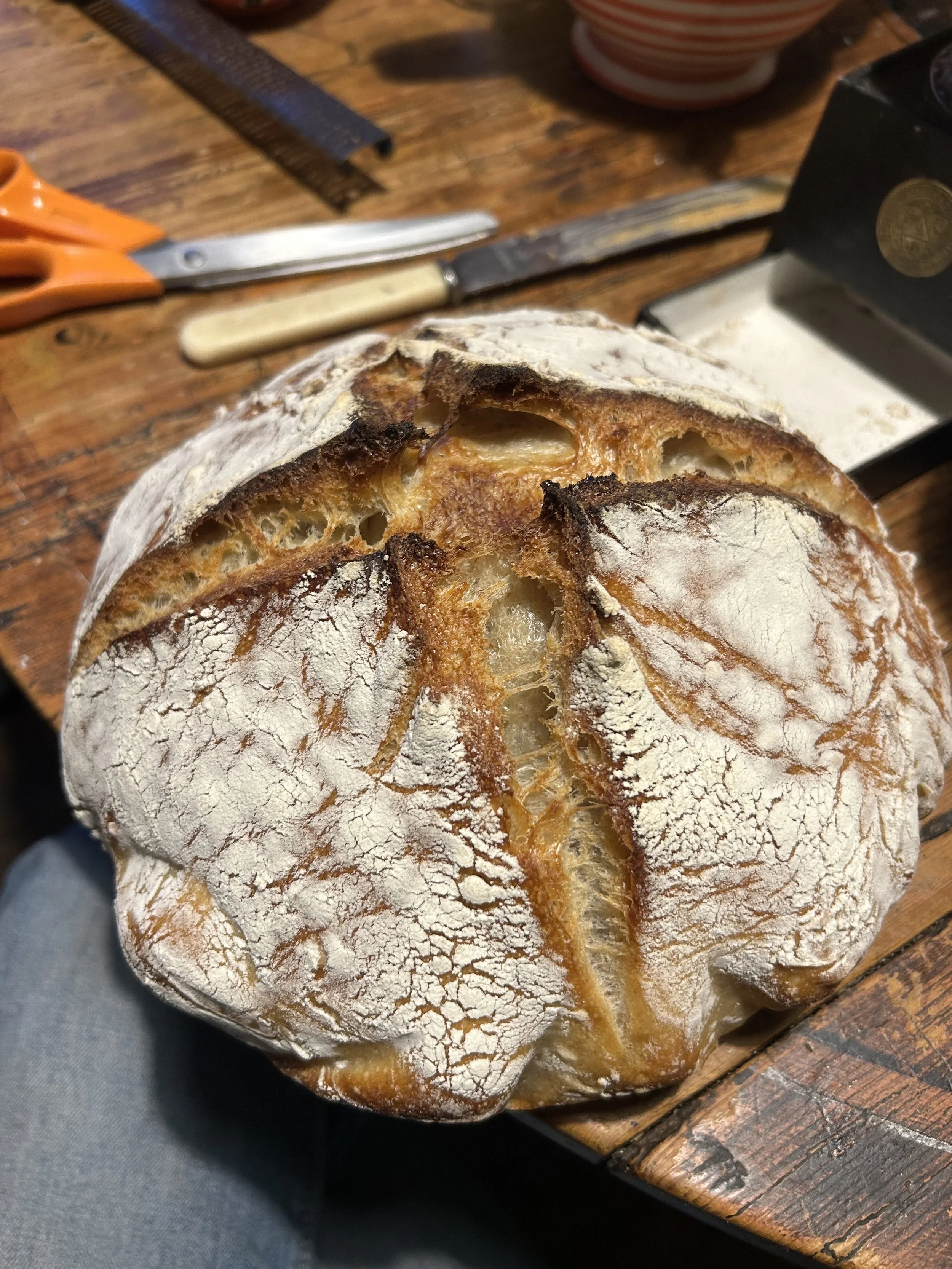 Fresh sourdough bread for villa breakfast delivery in Messinia Greece – Saint Friday Villas morning breakfast basket, Peloponnese