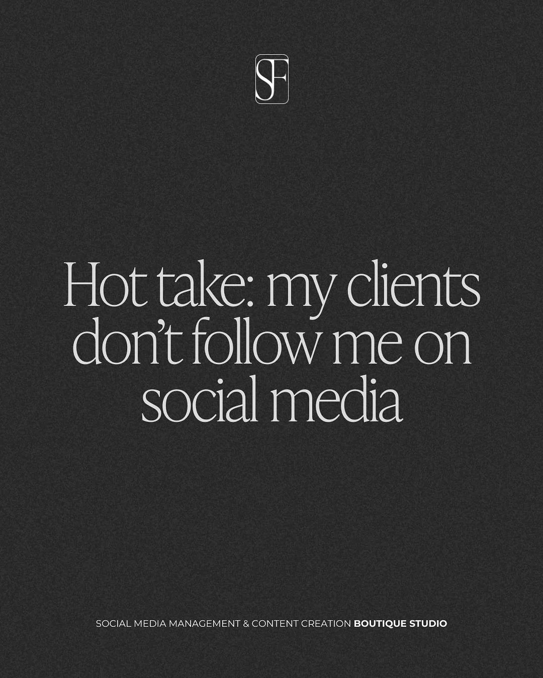 Who books or buys from you doesn&rsquo;t have to be in your follower count or DMs ☝️

There are also silent observers who either watch from afar and then book, or intentionally visit your page to make sure you&rsquo;re the right fit for them! 

__

S