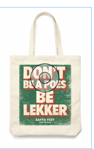 DON'T BE A POES TOTE — €10