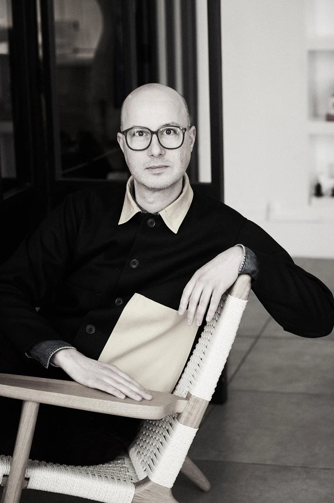 London couture dress designer, Petar in studio creating bespoke wedding, evening and day dresses