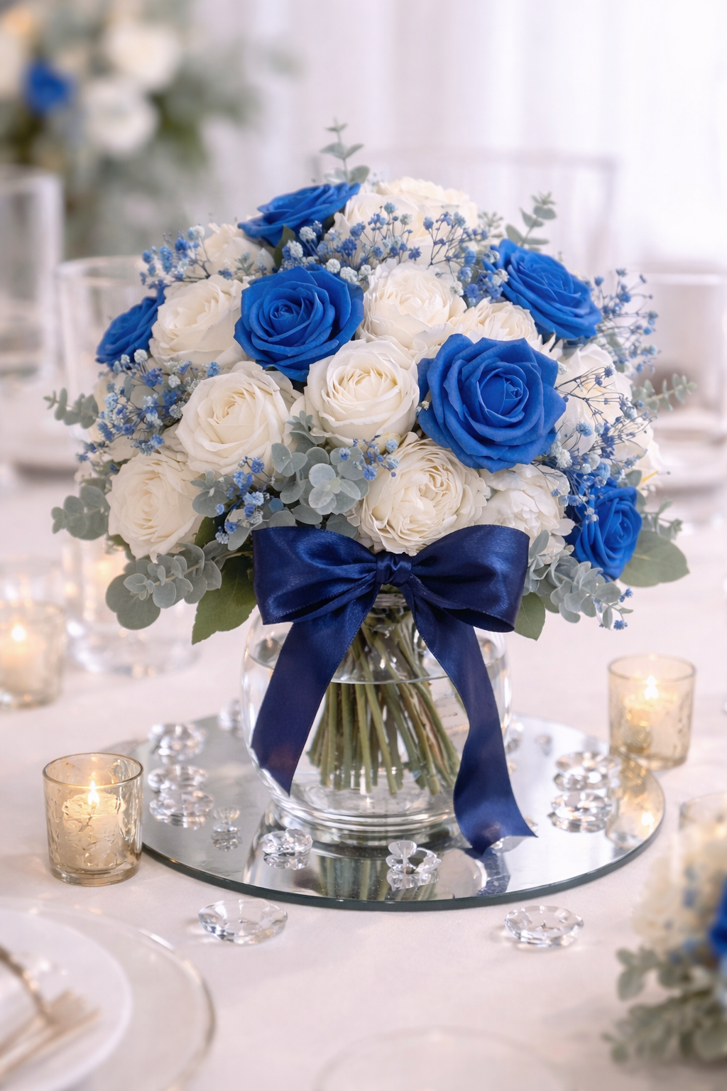 Table Centrepiece BLUE ROYALS