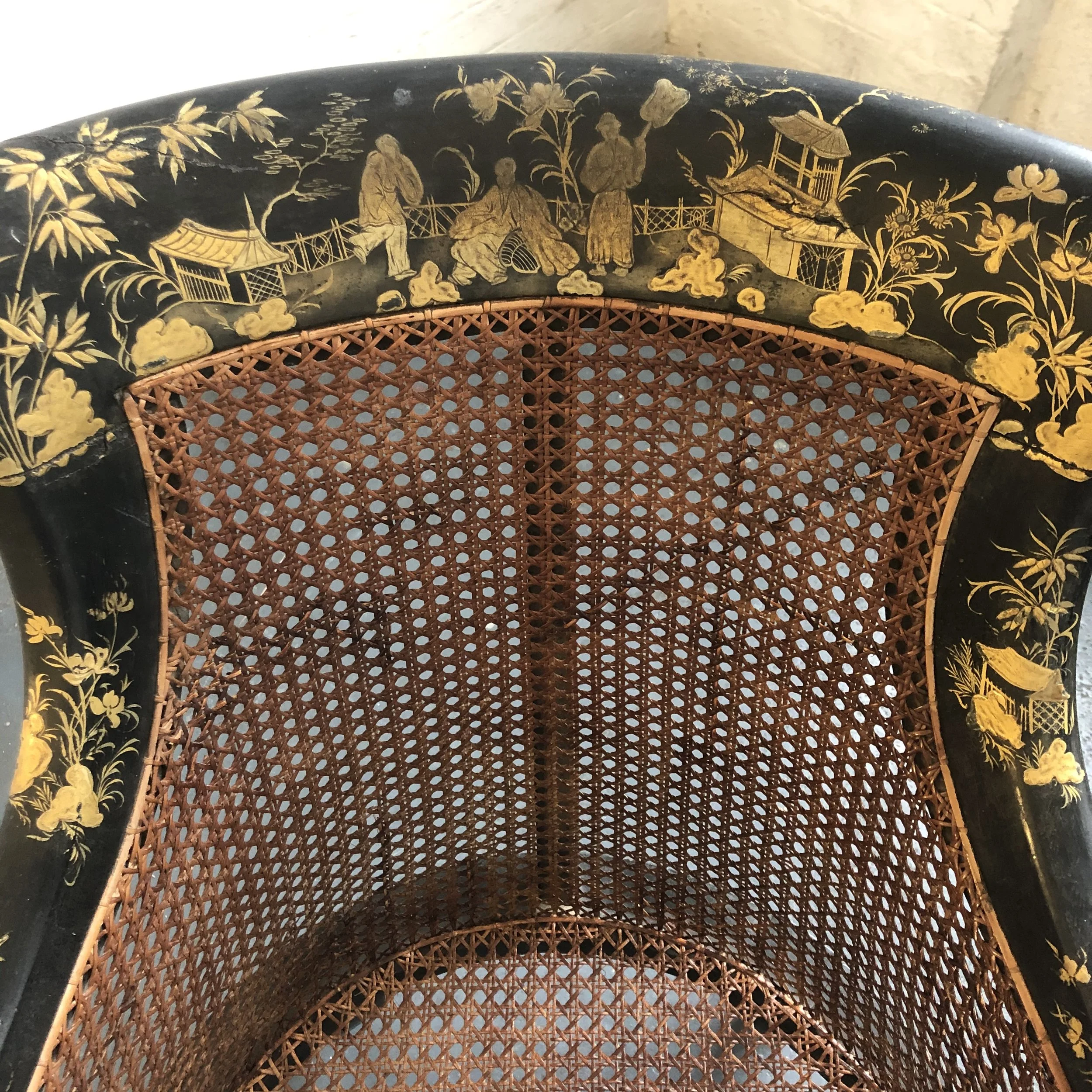 Chinoiserie Cane Chair