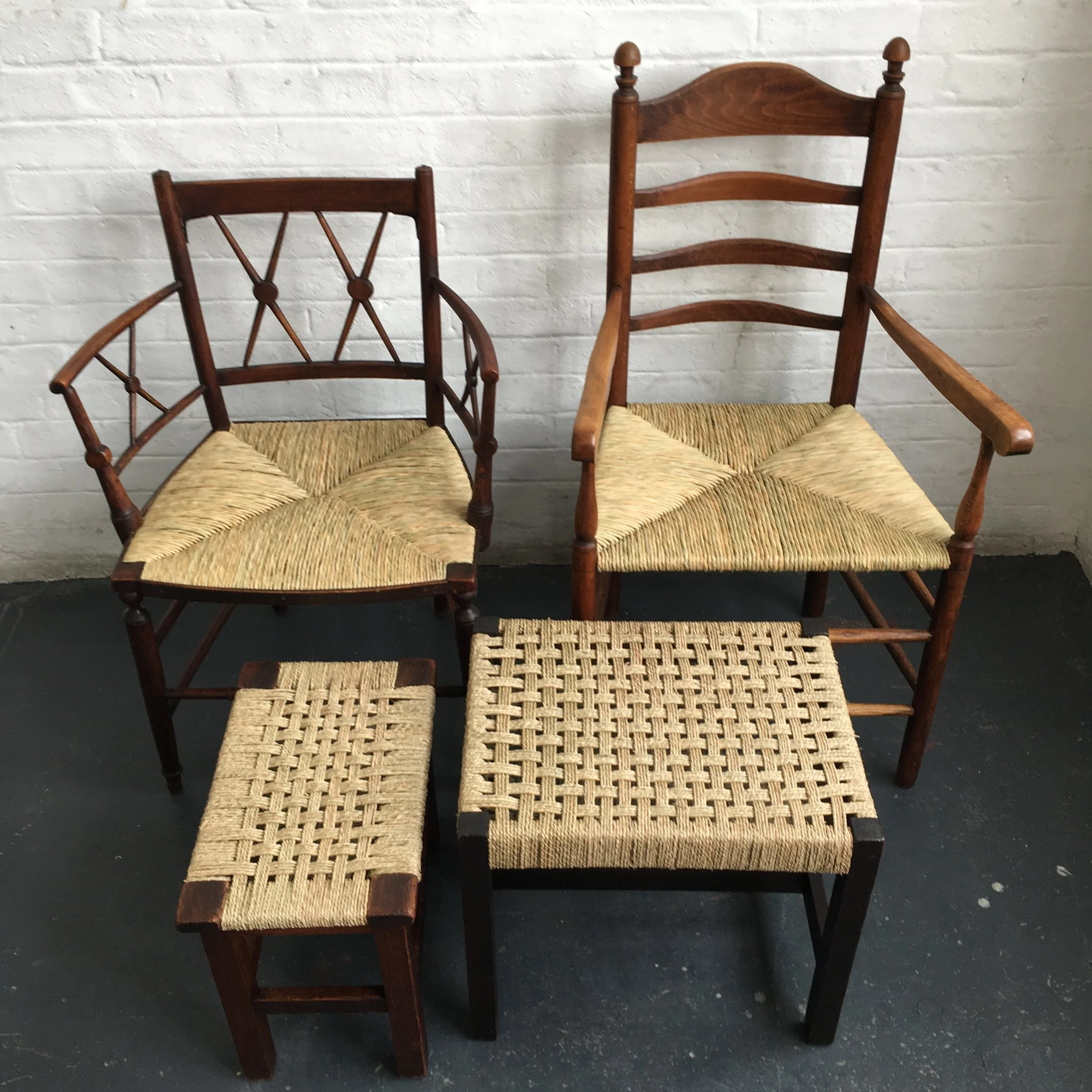 Rush Chairs &amp; Seagrass Stools