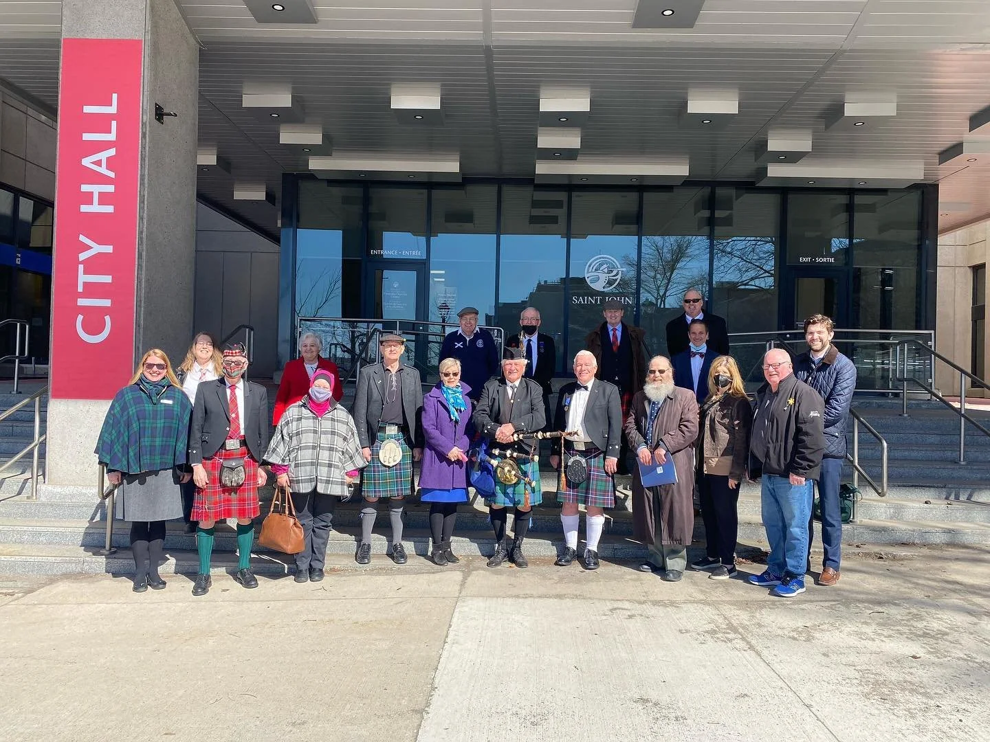 Flag raising for Tartan Day!
