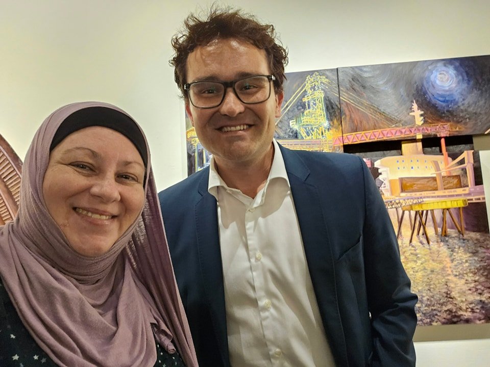 Celebrating the room that the Port sponsored- with Craig Bell-Estabrooks CEO of Port Saint John.