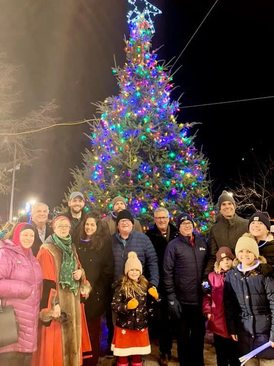Mayor's annual tree lighting which I have attended each year. 