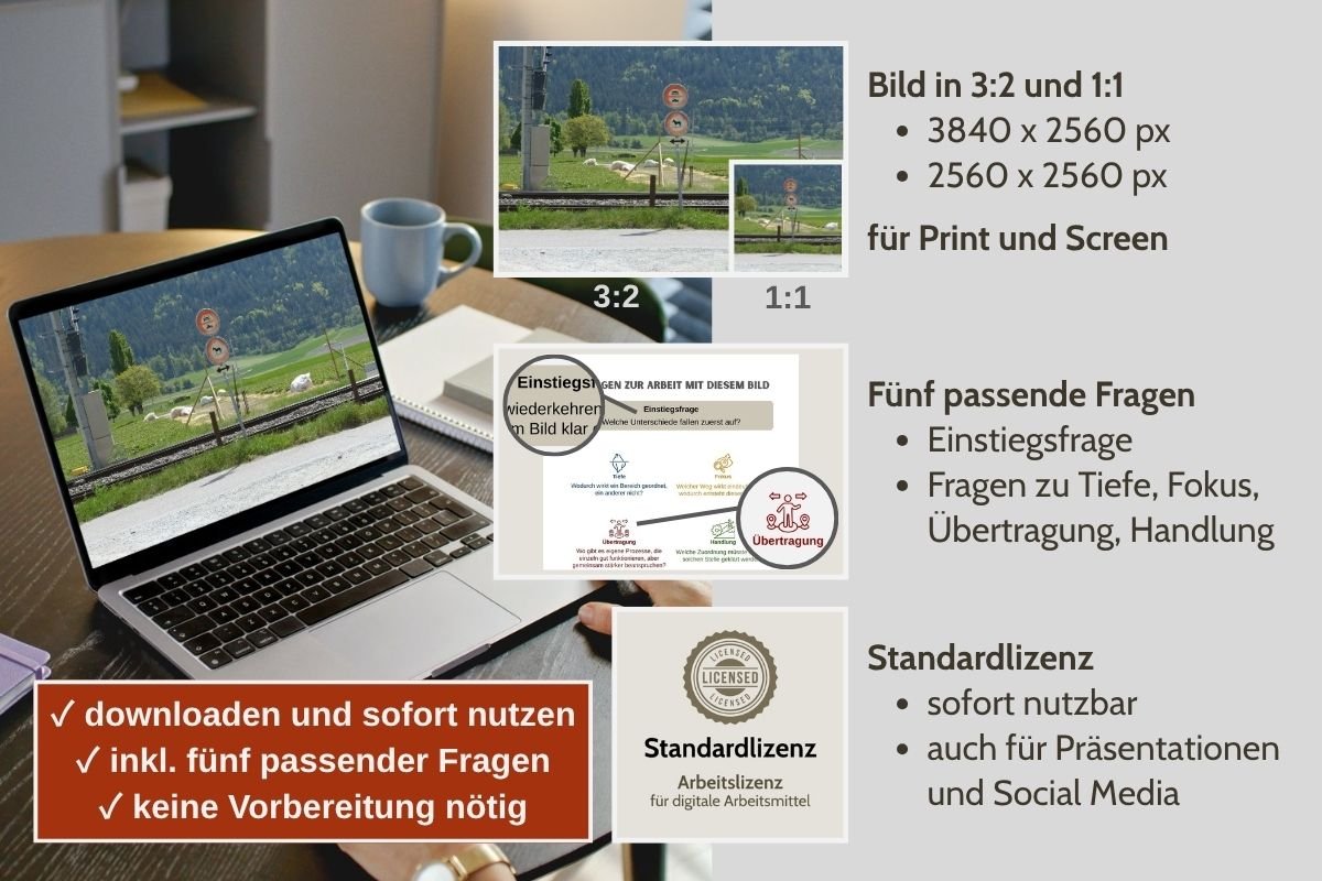Weg mit Verbotsschildern als Bild für Entscheidungen in verschiedenen Formaten, Vorschau von 5 passenden Arbeitsfragen und Standardlizenz