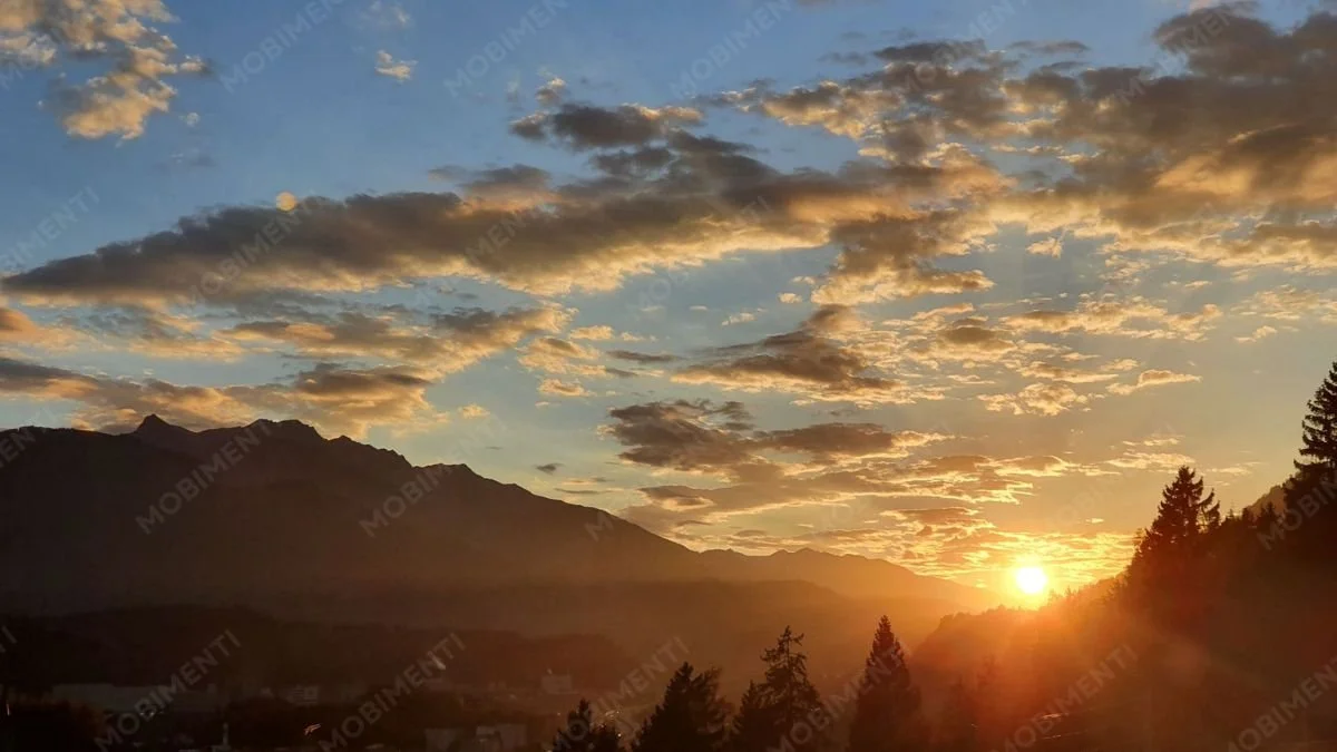 Sonnenuntergang Herbst – Churer Rheintal