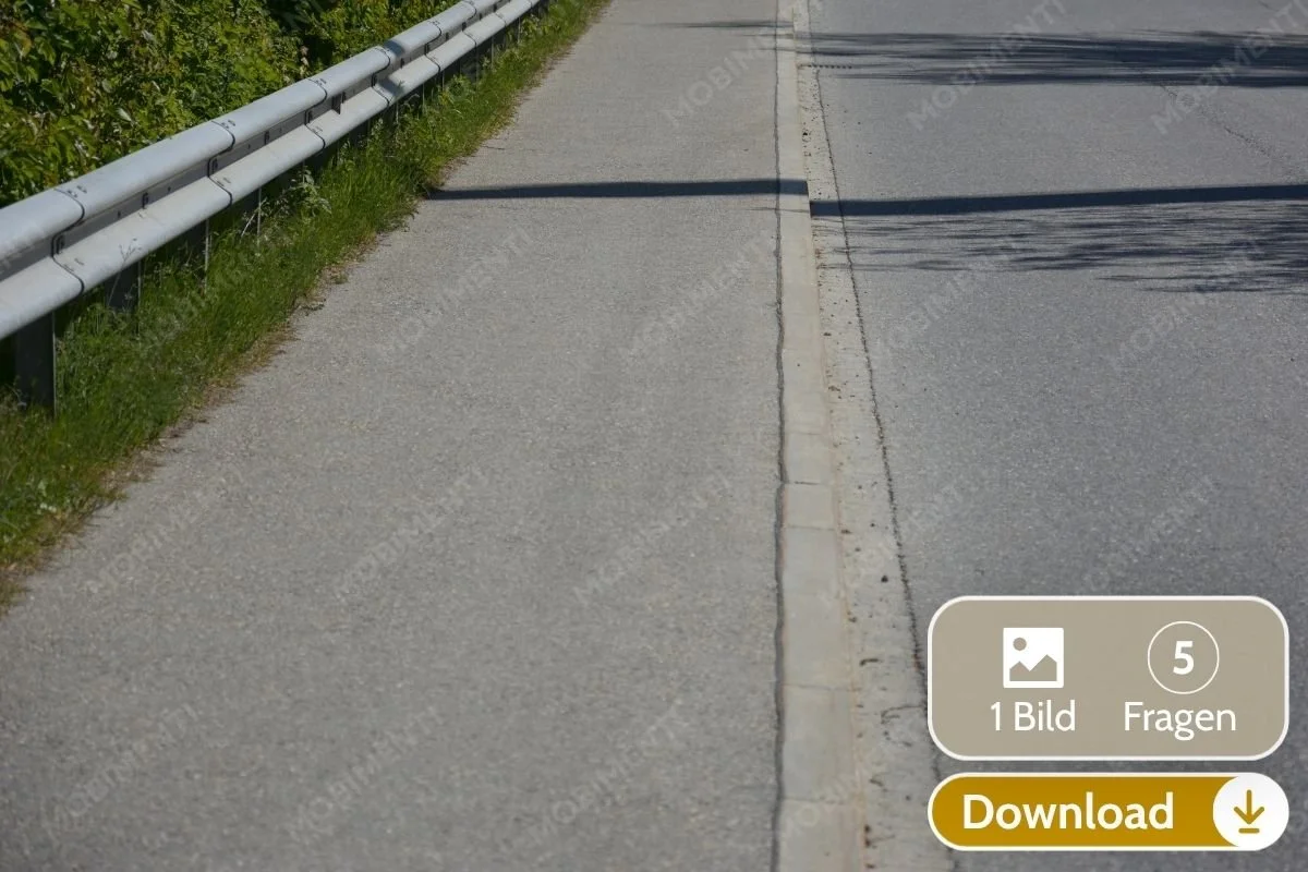Gehweg und Strasse · Digitale Bildkarte