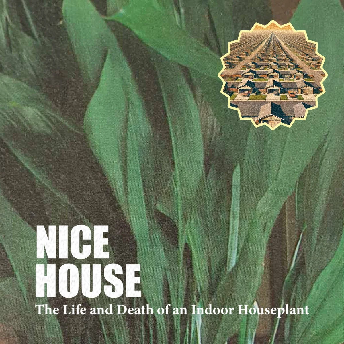 EP cover art for Nice House 'The Life and Death of an Indoor Houseplant"