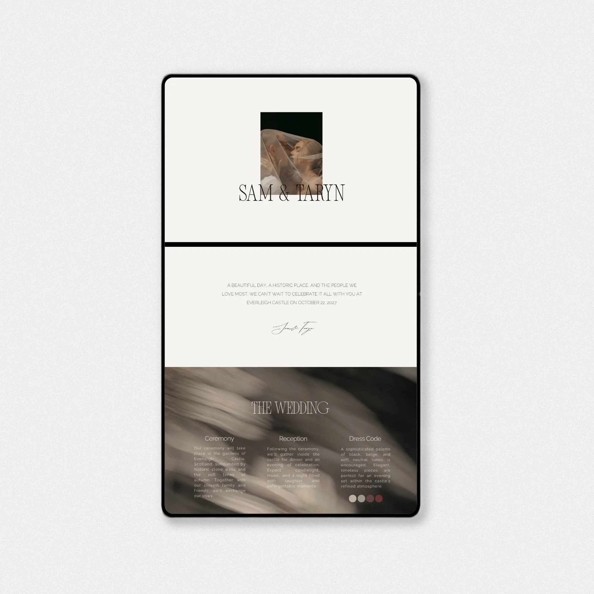 Wedding Website Template No. 02