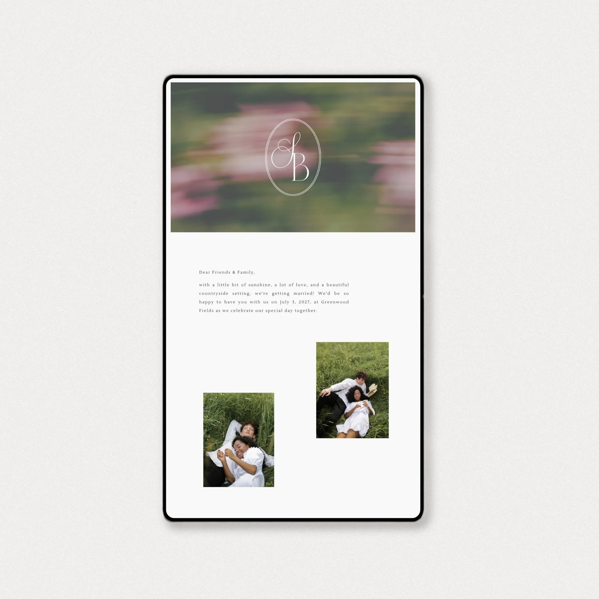 Wedding Website Template No. 05